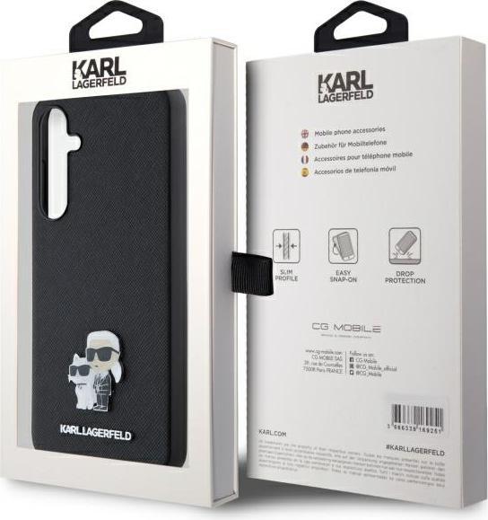 Produktbild Karl Lagerfeld KLHCSA55SAKCNPK A55 A556 hardcase czarny/black Saffiano Karl&Choupette Pin (Samsung Galaxy A55)