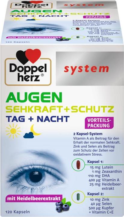 Doppelherz system AUGEN SEHKRAFT + SCHUTZ, 120 St. Kapseln (120 Stück, Kapseln, 120 g)