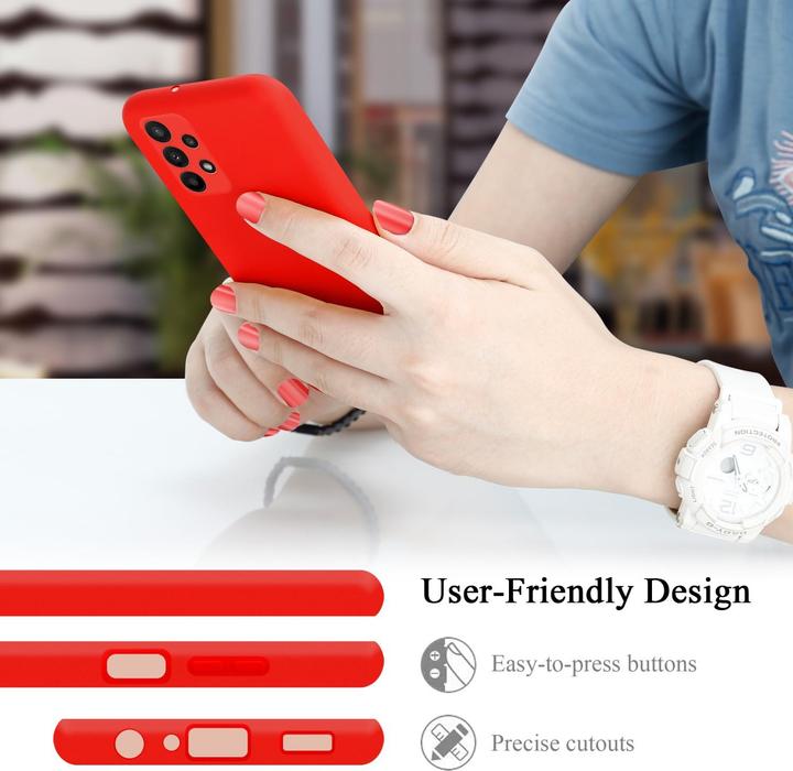 Produktbild Cadorabo TPU Liquid Silicone Case Hülle für Samsung Galaxy A23 4G / 5G (Samsung Galaxy A23, Samsung Galaxy A23 5G)