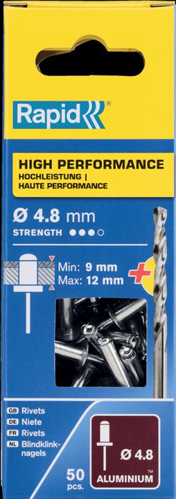 Produktbild Rapid Universal Blindniete Ø 4,8 x 16 mm