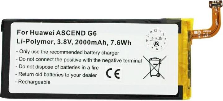 Produktbild AccuCell Akku Huawei Ascend G6 Akku, Ascend P6, Ascend P7