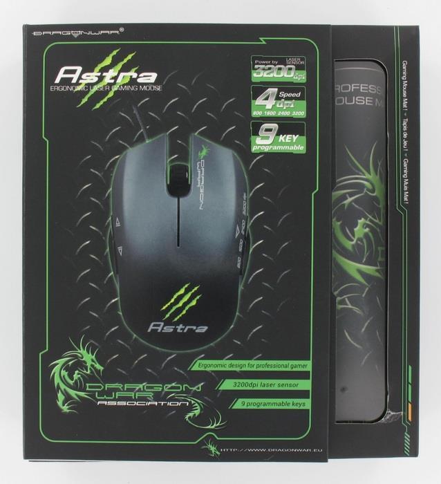 Actual product image Dragon War G2 Astra Gaming Mouse incl. mouse pad (Cable)