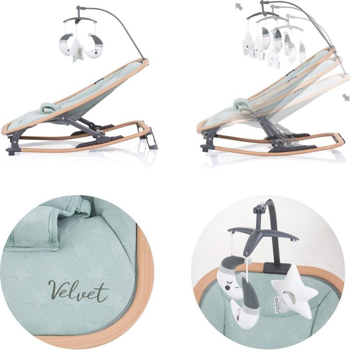 Produktbild Chipolino Babywippe Velvet faltbar