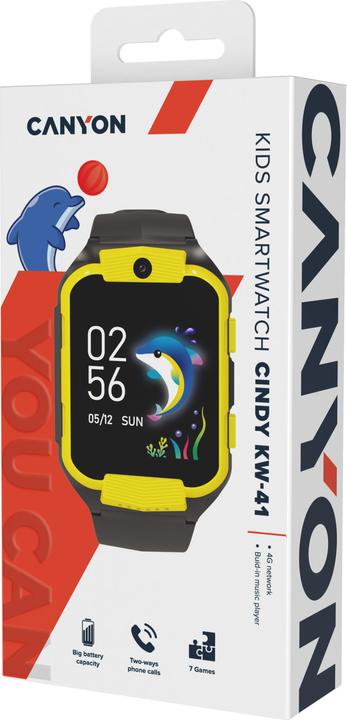 Immagine prodotto Canyon Cindy KW-41, schermo IPS da 1,69" a colori 240280, ASR3603C, scheda SIM / SIM, 192+128 MB, GSM(B3) (42.30 mm, 4G)