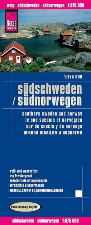 Produktbild Landkarte Südschweden, Südnorwegen 1:875.000 875000