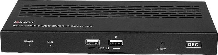 Image du produit Lindy Décodeur HDMI & USB over IP Multicast & Videowall