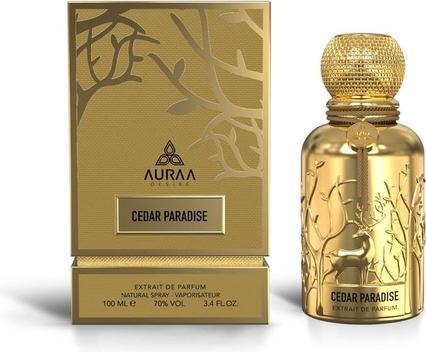 Auraa Desire Cedar Paradise Extrait Parfüm 100ml von - Starker würziger frischer Duft für Männer - (Eau de Parfum, 100 ml)