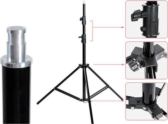 Actual product image Godox 303 Light stand (260 cm, 260 kg)