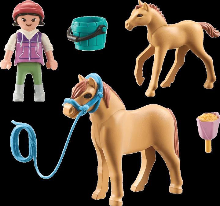 Image du produit Playmobil Enfant avec poney et poulain (71498, Playmobil Chevaux de la cascade)