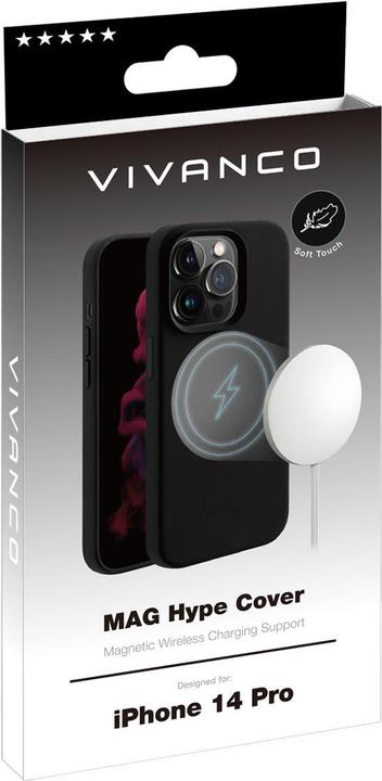 Produktbild Vivanco Mag Hype mobile phone case (6.1") Cover Black (Apple iPhone 14 Pro)