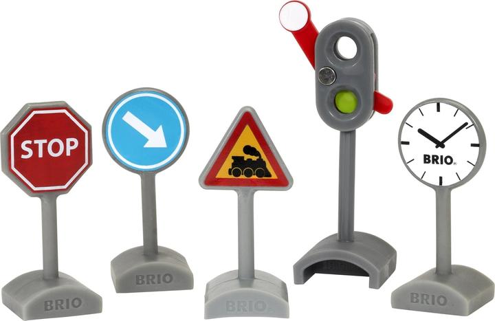 Brio Eisenbahn Verkehrsschilder Set (BP1187356200)
