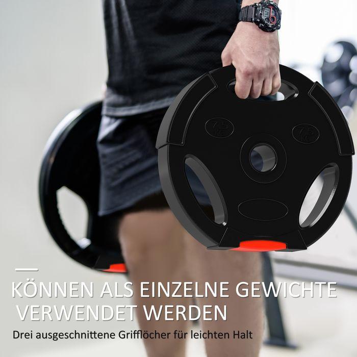 Produktbild Swisshandel24 4er-Set Hantelgewichte, 2 x 5 kg/7,5kg Gewichte, Hantelscheiben-Set, Schwarz (2 x 7.5 kg, 2 x 5 kg)