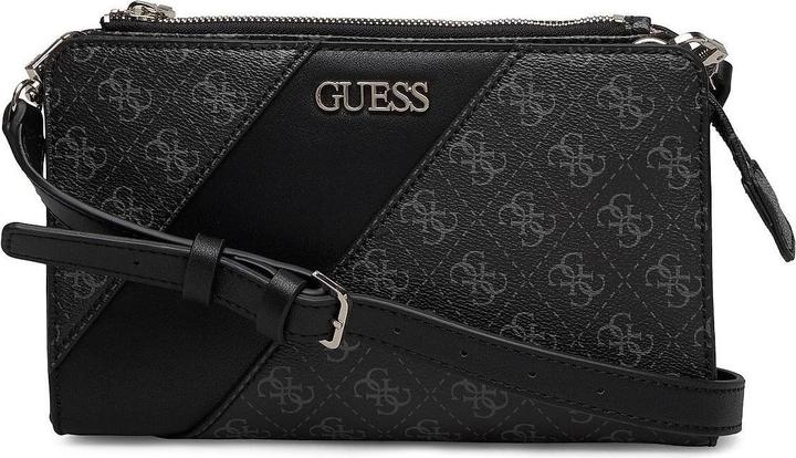 Immagine prodotto Guess Camy, Double Zip, Textile Crossbody Bag, Black, For Women