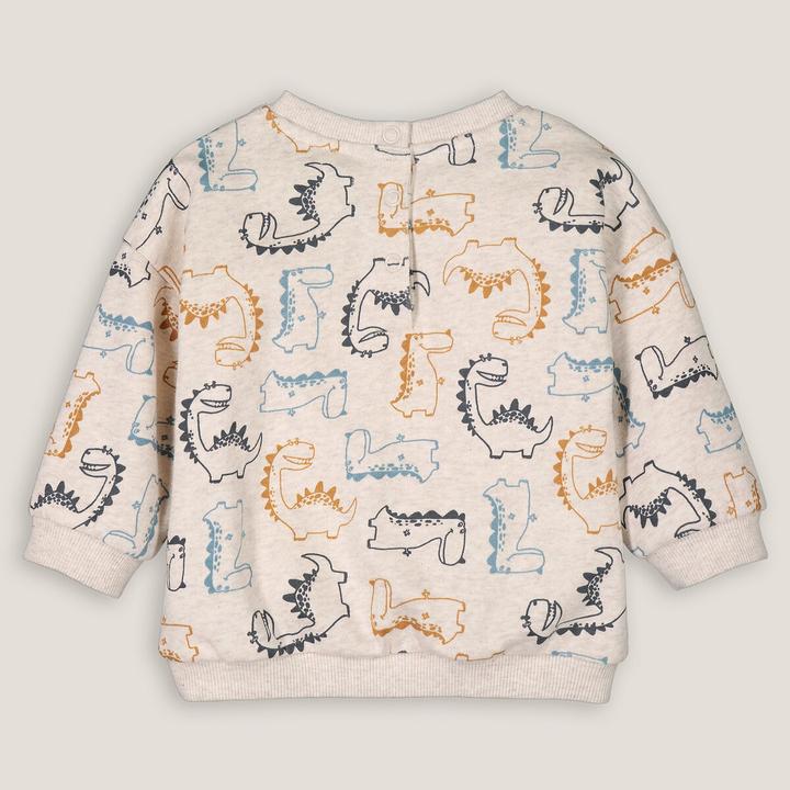 Actual product image La Redoute Collections Sweatshirt with round neck and dino print (86)