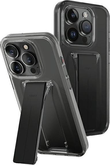 Image du produit Uniq étui Heldro Mount with Stand iPhone 15 Pro Max 6.7" dymny/vapour smoke (Apple iPhone 15 Pro Max)