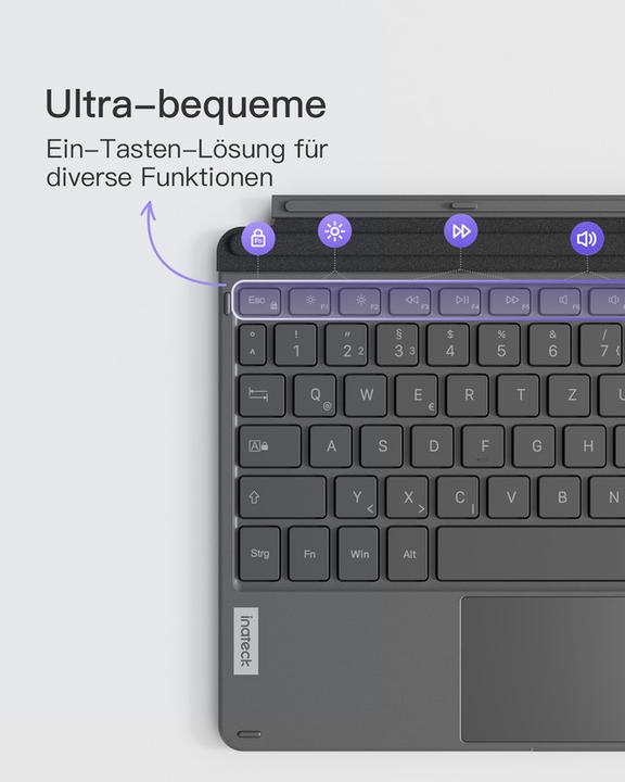 Produktbild Inateck Keyboard Surface 02028 gray (KB02028 gray) (DE, Kabellos)
