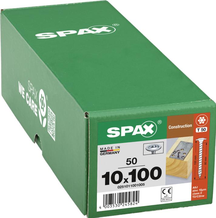 Image du produit Spax Vis pour construction en bois (50 Vis par pièce)