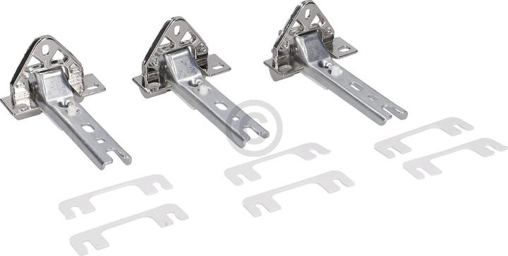 Bluparts Türscharnier Set Einbau wie BOSCH 00268699 für Kühlschrank 3Stk