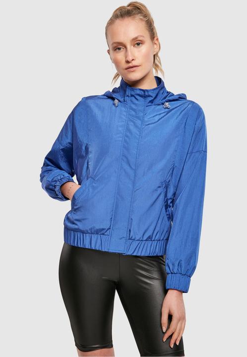 Actual product image Urban Classics Ladies Oversized Shiny Crinkle Nylon Jacket (XS)