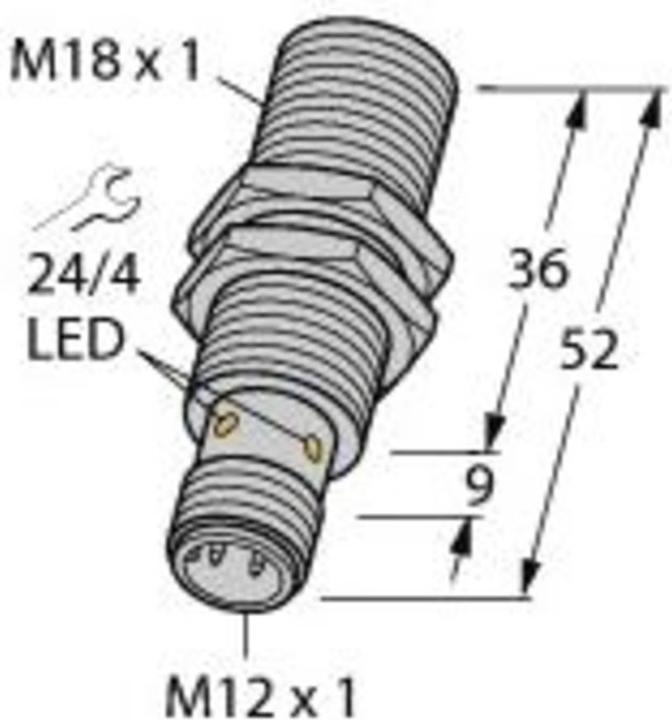 Actual product image Turk Sensor inductive BI8-M18-VP6X-H1141 (Sensor)