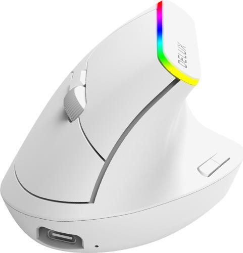 Produktbild Delux Wireless Vertical Mouse M618DB BT4.0 + 2.4Ghz 4000DPI RGB (Kabellos)