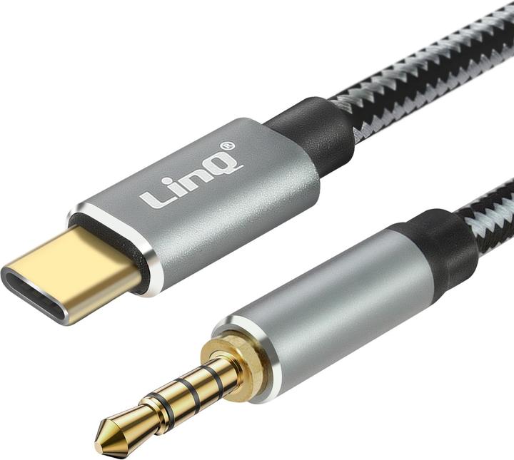 Image du produit LinQ Câble USB-C / prise jack 4 pôles (1.50 m, Jack 3,5 mm (AUX))