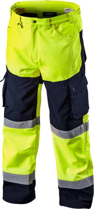Produktbild Topex Softshell-Warnschutzhose mit Reflektionsstreifen neongelb XXL (XXL)