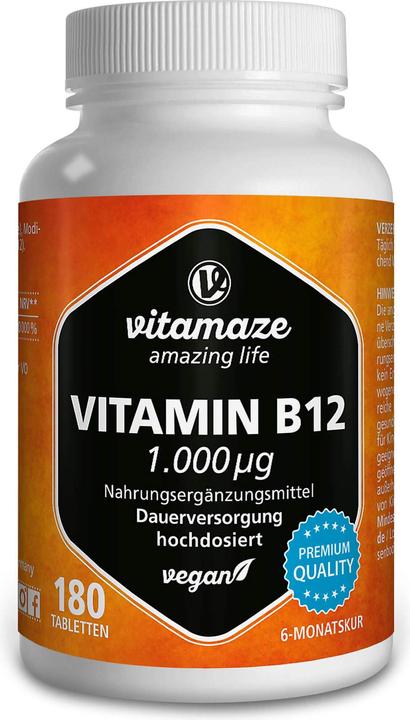 Vitamaze Vitamin B12 (180 Stück, Tabletten, 60 g)
