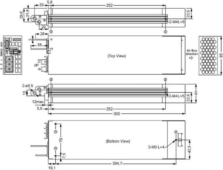 Actual product image MeanWell Bloc d' à découpage RSP-160 0-12