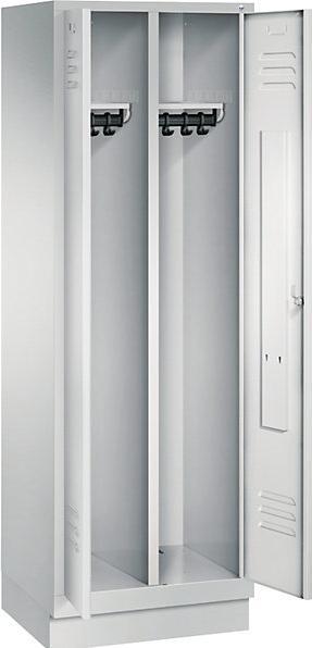 Image du produit C+P Armoire CLASSIQUE avec piédestal, portes pivotantes l'une vers l'autre (50 cm, 180 cm)