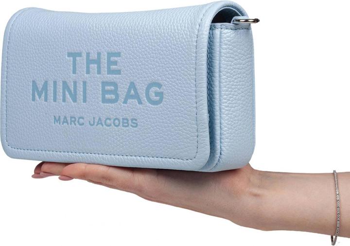 Actual product image Marc Jacobs the mini bag in leather color light blue