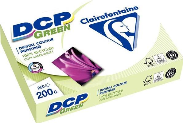 Clairefontaine Carta laser a colori DCP Green A3, 200 g/m2, bianca, confezione da 250 fogli (200 g/m², 250 x, A3)