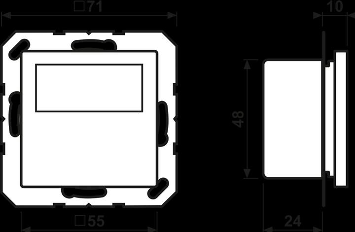 Produktbild JUNG Raumtemperaturregler mit Display Standar