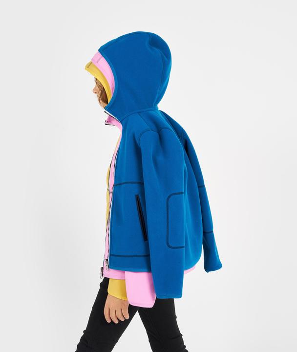 Immagine prodotto Tribord Giacca in pile vela bambini calda reversibile 500 blu navy/blu (110)