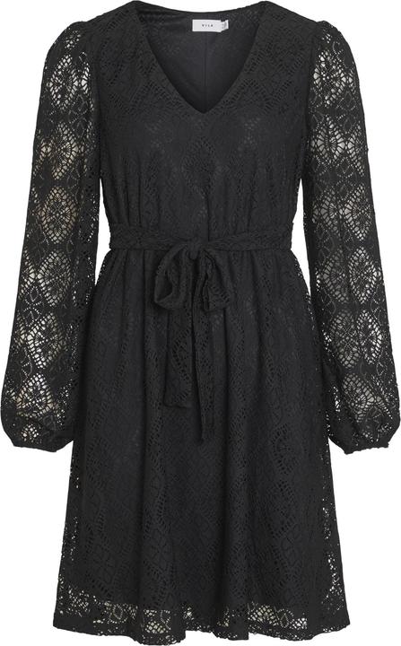 Vila Tie Waist Kleid mit langen Ärmeln