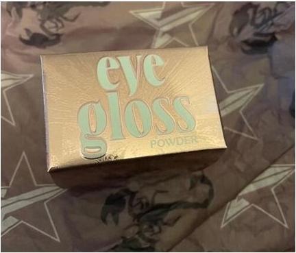 Actual product image Jeffree Star Eye Gloss Powder Stardacity Shade Champagne with Multi Color Pearls (Champagne with Multi Colour Pearls)