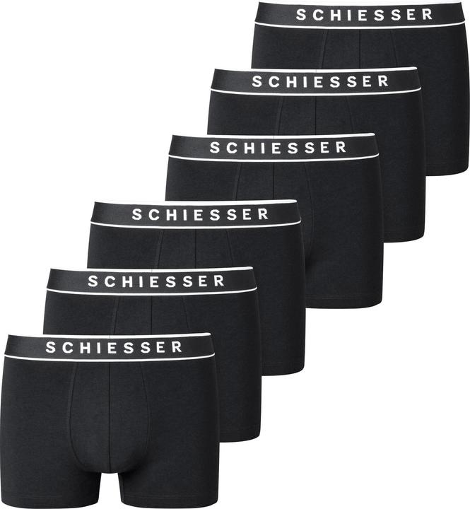 Schiesser Boxershort Casual Figurbetont 3PACK Shorts (L, 6er Pack)