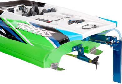Actual product image Traxxas DCB M41 40 Inch Catamaran Brushless Green/Blue