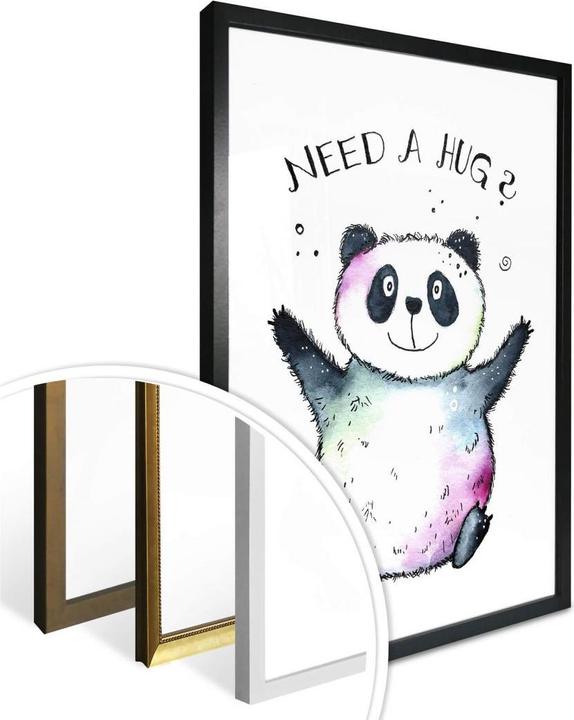 Image du produit Trenddeko panda heureux (40 x 50 cm)
