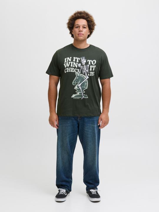 Actual product image Jack & Jones Plus Size Gedruckt T-shirt T-shirt (6XL)