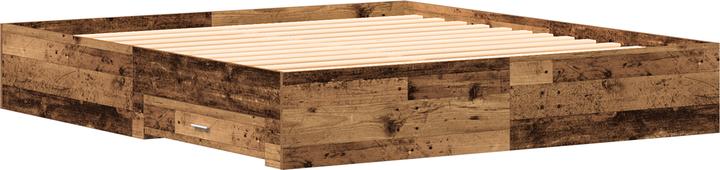 Produktbild VidaXL Bett mit Schubladen Altholz 180x200 cm Holzwerkstoff (180 x 200 cm)