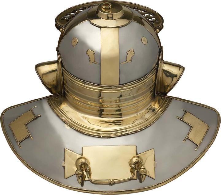 Produktbild Battle Merchant Niedermörmter Italic H Römerhelm Stahl und Messing