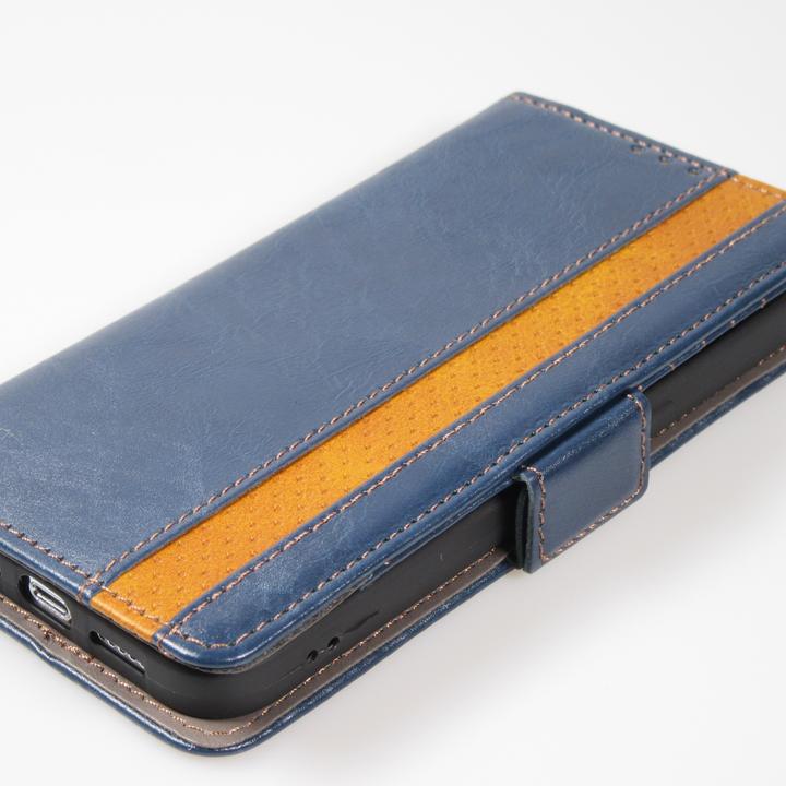 Image du produit PhoneLook Etui cuir Flip Wallet en cuir véritable avec stripe design et compartiment à cartes (Apple iPhone 15 Pro)