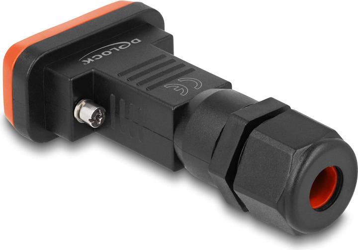 Produktbild Delock Adapter D-Sub HD 9 Pin Buchse mit Gehäuse IP67 wasserfest (Sub-D 9, 8 cm)