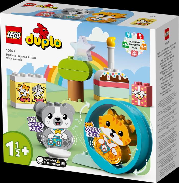 Produktbild LEGO Mein erstes Hündchen & Kätzchen - mit Ton (10977)