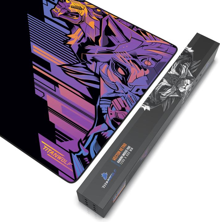 Actual product image Titanwolf Gaming Mouse Pad, XXXL Speed Mouse Mat 1200 x 600 mm, Speed & Precision, Vector Gradient (3XL)
