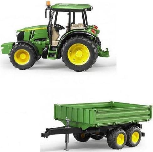 Produktbild Bruder BR John Deere 5115 M mit Bordwandanhänger