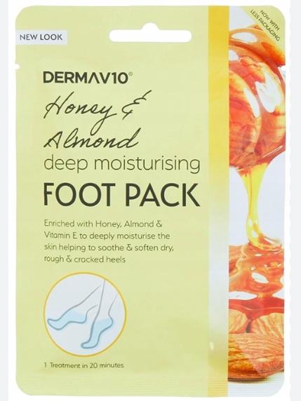 Image du produit Deroma Derma v10 Honey & amp masque pour pieds en amande, 1 pièce (Masque de pied)