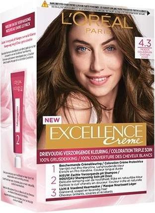 Image du produit L'Oréal Paris Loreal Excellence 4.3 brun doré moyen (4.3 Golden Brown moyen)