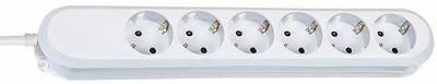 Image du produit Bachmann Bloc multiprise Smart 6x blanc 5m 5,0 m câble d'alimentation, vissé (vis réutilisables) reconnecter (6 x, CEE 7/3, 5 m)
